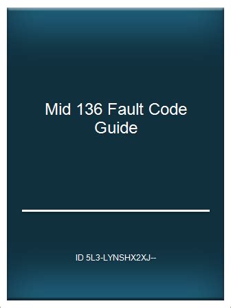 Apr 15, 2019 Brakes active fault code MID 136 SID 2 FMI 14 Please help. . Mid 136 fault code guide